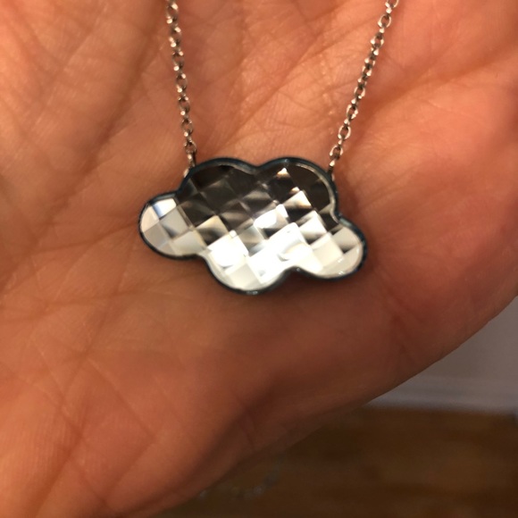 Necklace SWAROVSKI authentic with blue crystal - Picture 1 of 4